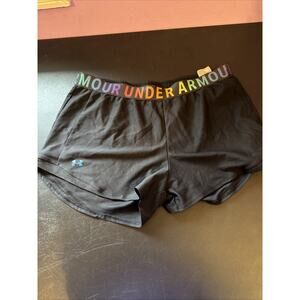 Under Armour Women’s Shorts Play Up UA Large Black Gym Athletic Pull On